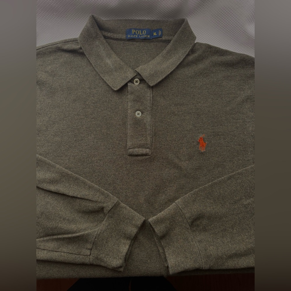 Polo by Ralph Lauren Men's Dark Olive Polo Shirt - XL